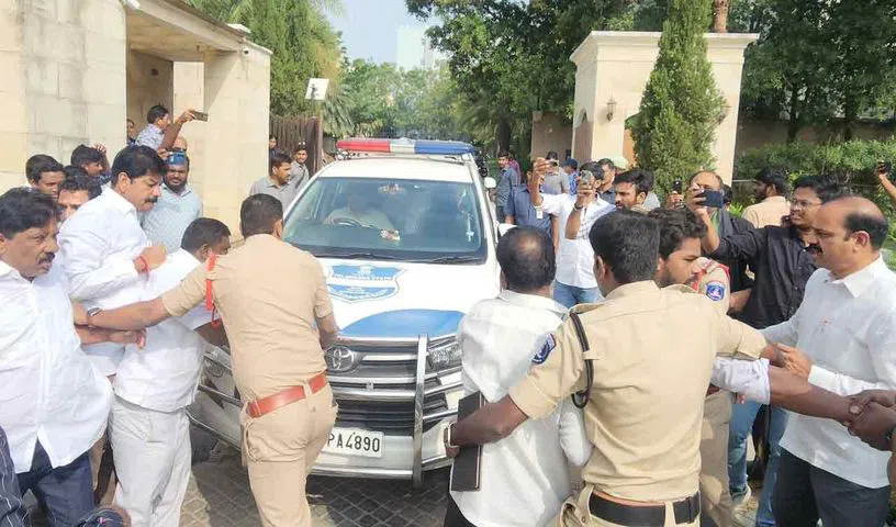 Political heat in Telangana over BRS MLA Kaushik Reddy arrest  